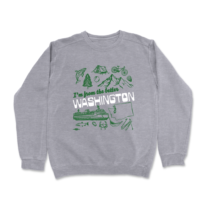 Better Washington (Dark Ash Crewneck Sweater)