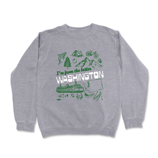 Better Washington (Dark Ash Crewneck Sweater)
