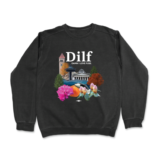 Dilf (Black Crewneck Sweater)