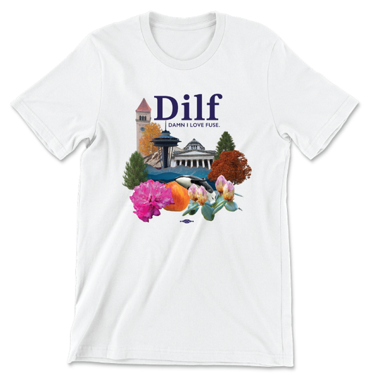 Dilf (White Unisex Tee)
