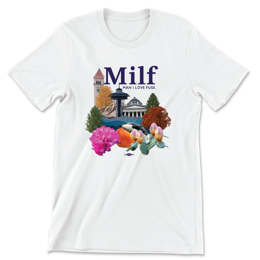 Milf (White Unisex Tee)