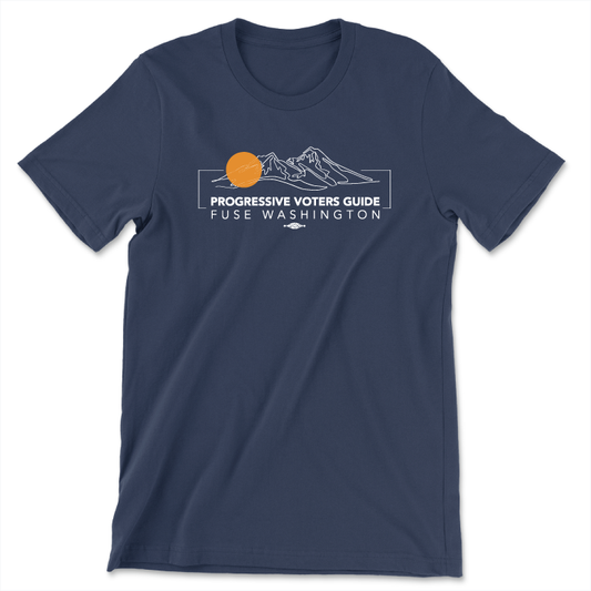 Progressive Voters Guide (Navy Unisex Tee)