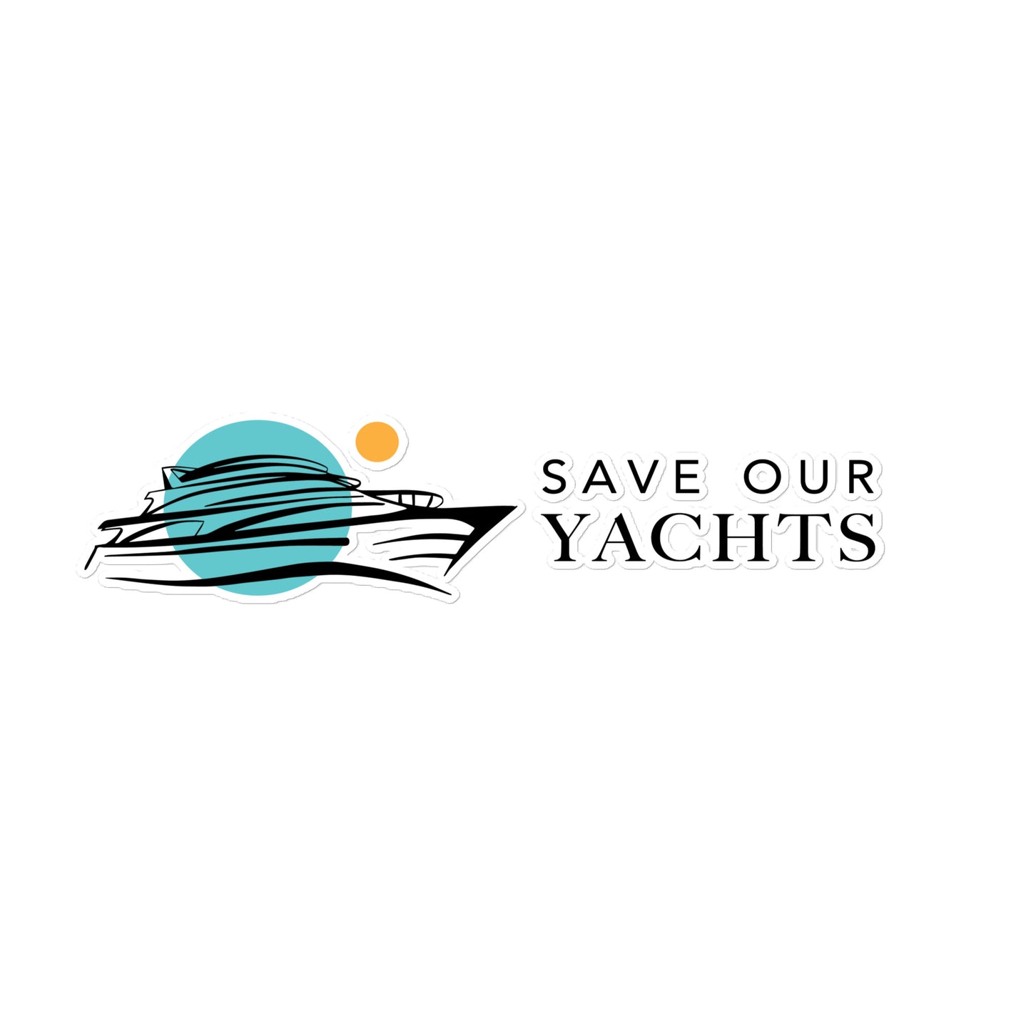 Save Our Yachts logo - Bumper sticker