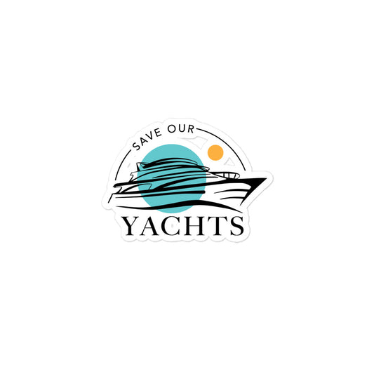 Save Our Yachts Logo - Bubble-free stickers