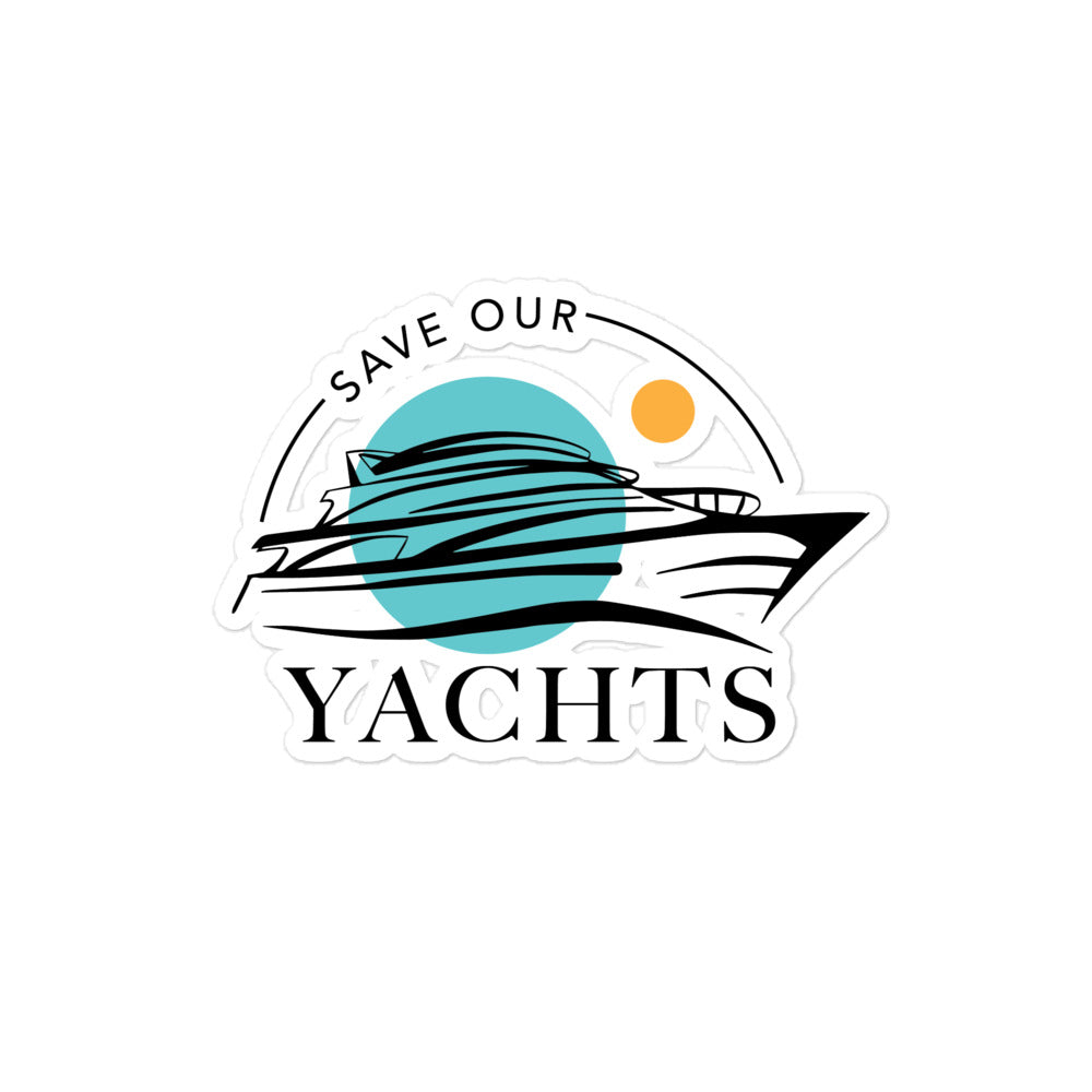 Save Our Yachts Logo - Bubble-free stickers