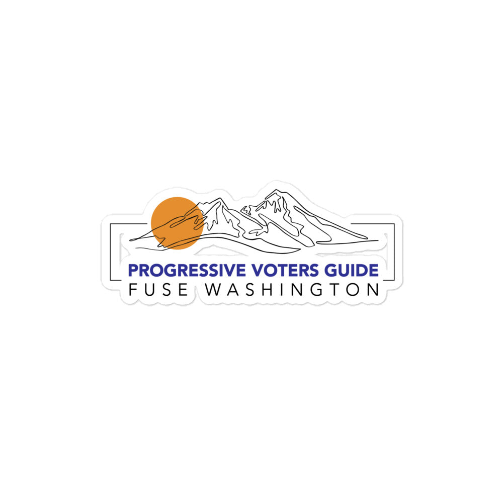 Progressive Voters Guide - Bubble-free stickers