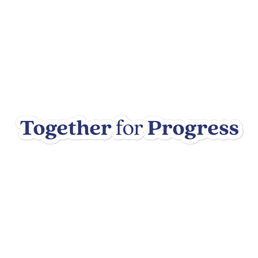 Together for Progress - Bubble-free sticker