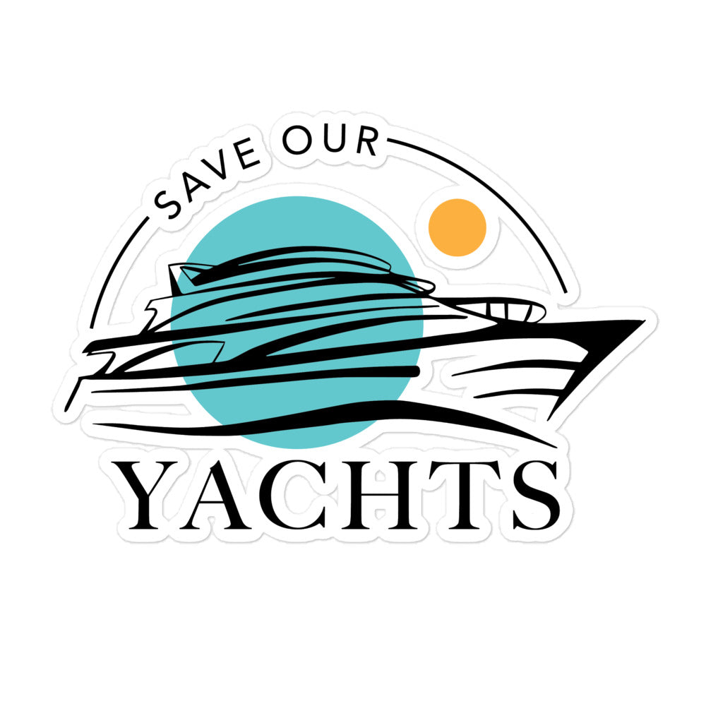 Save Our Yachts Logo - Bubble-free stickers