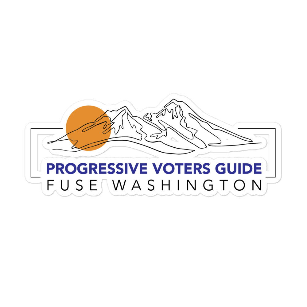 Progressive Voters Guide - Bubble-free stickers