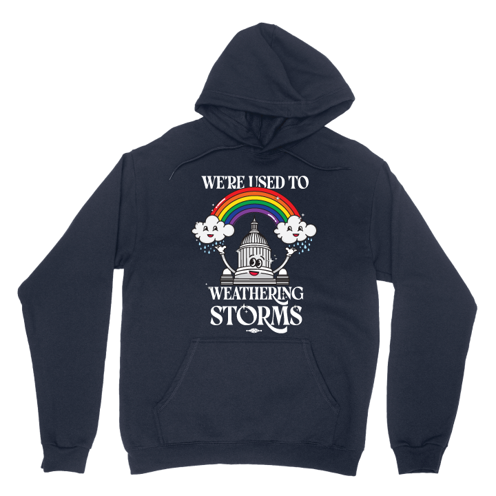 Weathering Storms (Navy Pullover Hoodie)