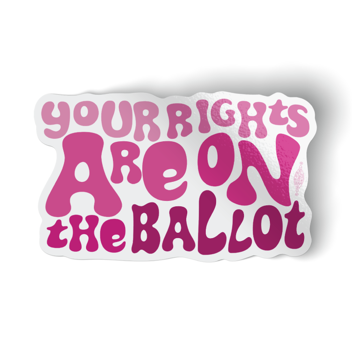 Grow A Pair/Your Rights Combo (Vinyl Stickers -- Pack of Two!)